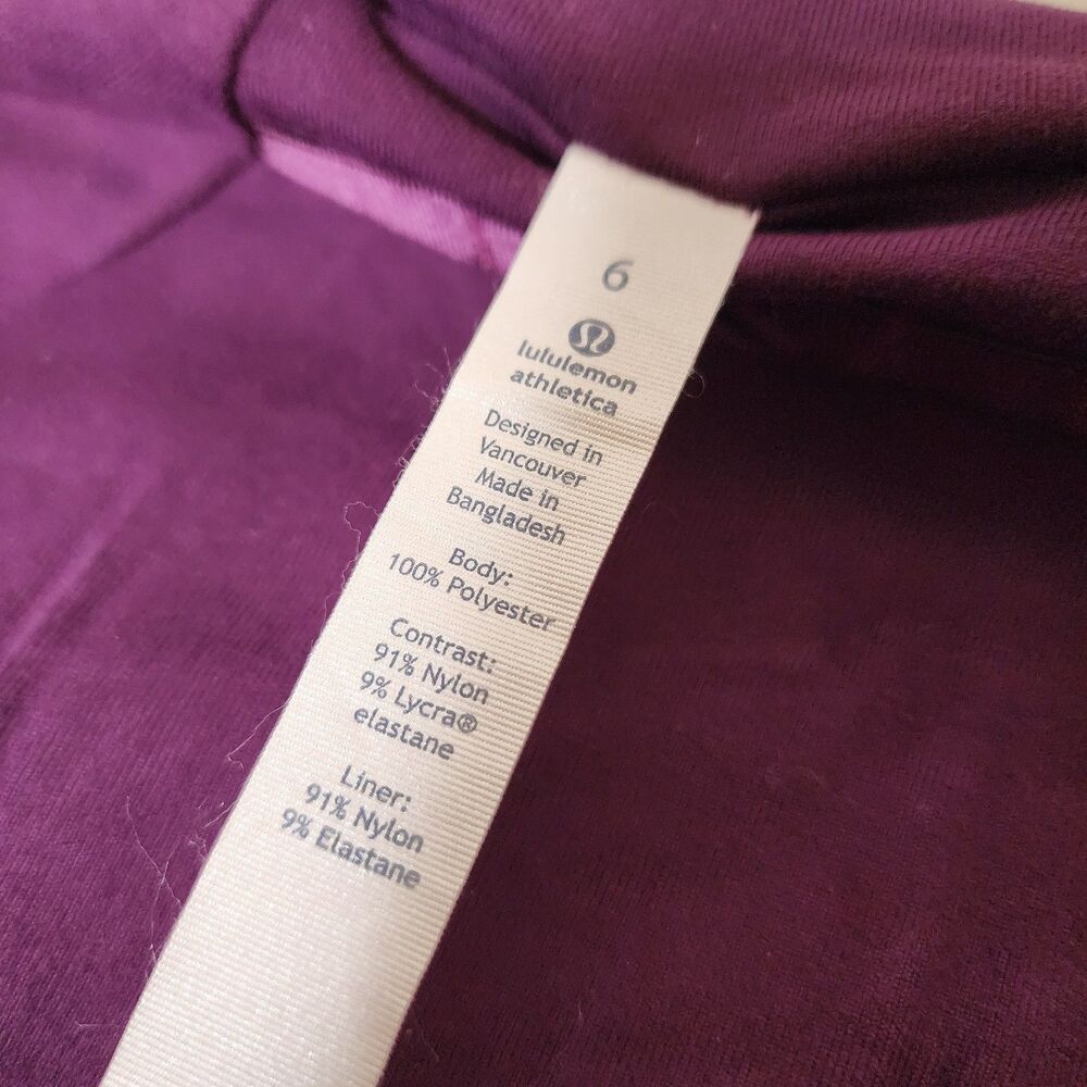 Lululemon Rush Hour Jacket Womens 6 Magenta Purple Athletic Running Jog Gym - Picture 11 of 16